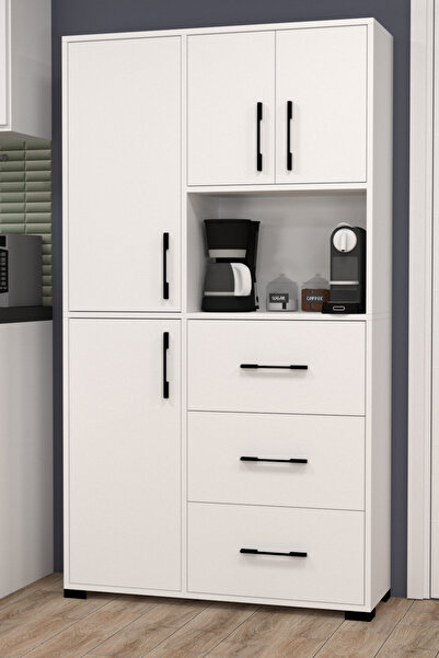 MOBİLİQUE Berlin Çekmeceli ve Kapaklı Çok Amaçlı Dolap