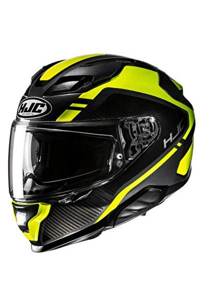 HJC F71 Tozz MC3H Kapalı Motosiklet Kaskı Siyah Neon Sarı