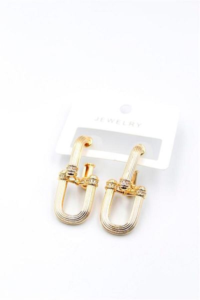 Royaleks Tf Chain Earrings - Gold