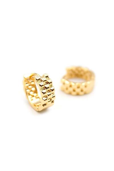 Royaleks RL Hoop Earrings - Gold