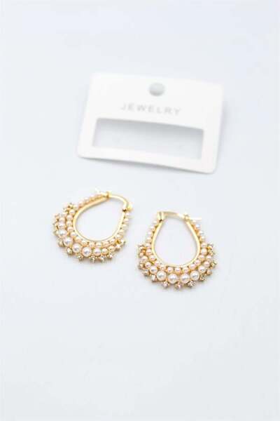 OEM أقراط اللؤلؤ - ذهبي