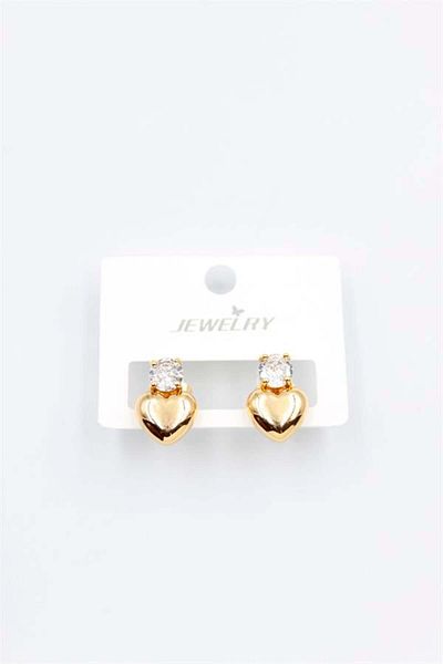 Royaleks Heart Earrings - Gold
