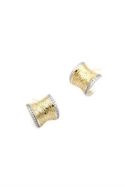 Royaleks Jewelled Hoop Earrings - Gold