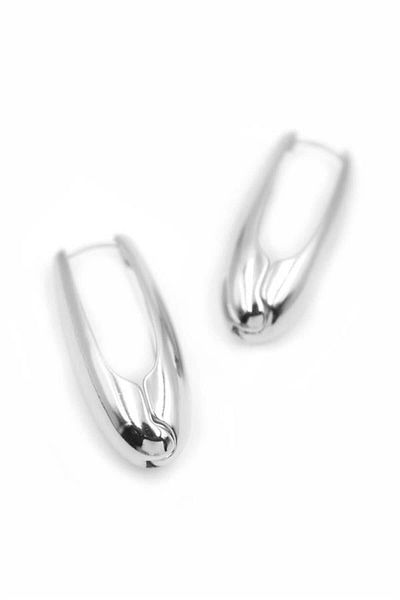 Royaleks Oval Earrings - Silver