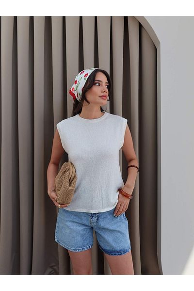ESRAHELVACI Ecru Mercerized Sweater