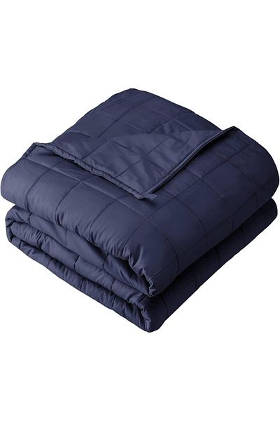 Fabienne Weighted Blanket 15lbs/6.8kg 150x200 cm for Anxiety, Stress & Sleep Relief Navy Blue