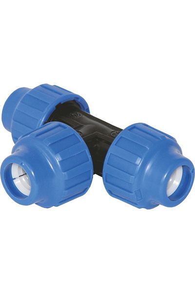 flores PHD Water Tee, 25 mm, Nut + Nut + Nut