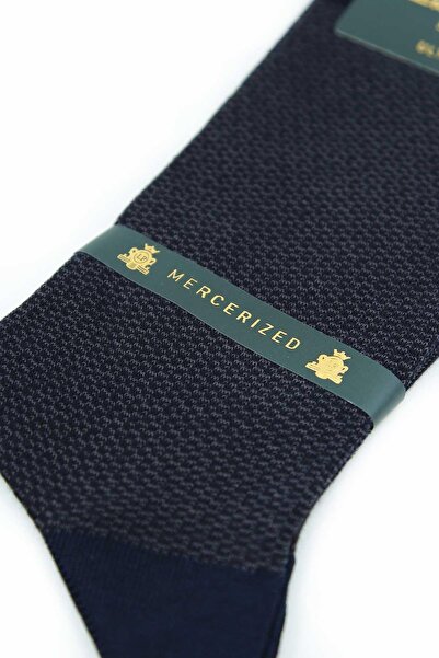 La Pescara Синій крапковий візерунок Ультра-люксові мерсеризовані чоловічі шкарпетки CRP310