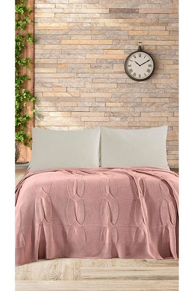 DOUX HOME Elit Knitwear Bedspread 220 X 240 (Pink)