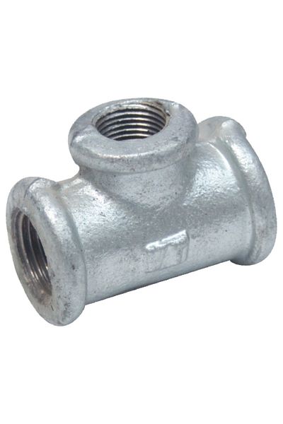 flores Zinc reducing tee for water, 1"1/4 x 1/2"