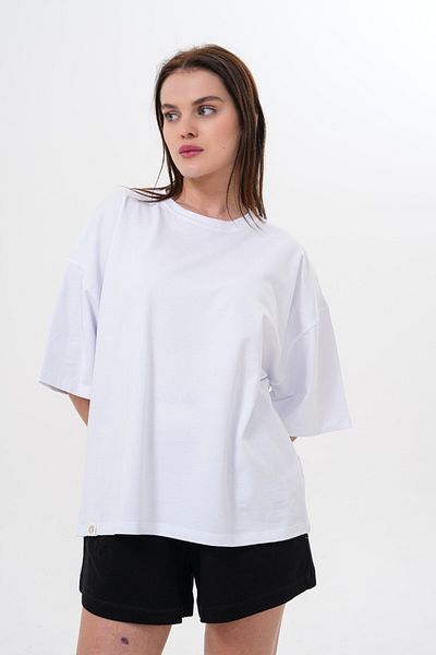 JANSO GROUP -Women's Lobster Printed Tshirt Oversi̇Ze Large Size Cotton