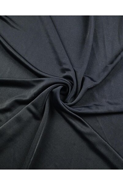 Kumaş Parça جيرسي حريري رقيق باللون الأسودالعرض: 150 سم