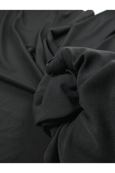 Kumaş Parça Тонка синтетична підкладка чорного кольору (ширина 140 см x довжи...