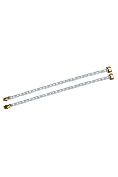 flores Metallic water connection, made of bronze with stainless steel, 1/2, 400 mm, Fi, 2 pcs / set