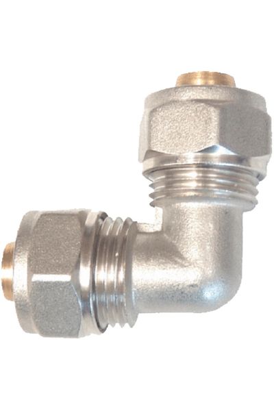 flores Elbow for 3/4-3/4 pexal pipe, Nut + Nut