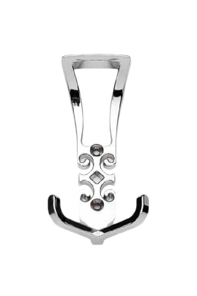 flores Cuier mare din metal, cu model OZS-3067, crom, 65 x 120 mm