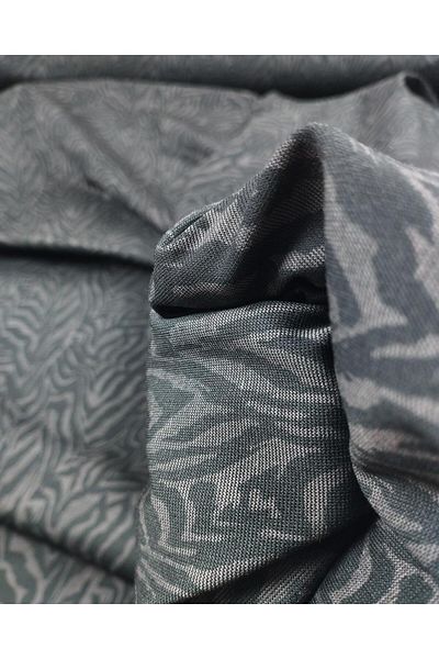 Kumaş Parça Πλεκτό από ατσάλι Interlock σε χρώματα Black Mink Πλάτος: 160 cm