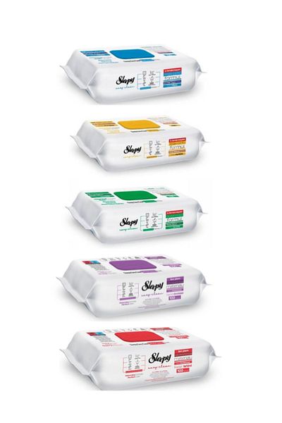 Sleepy PACKAGE - 5 X Sleepy Easy Clean Multi-Surface Wet Wipes, 100 Pcs