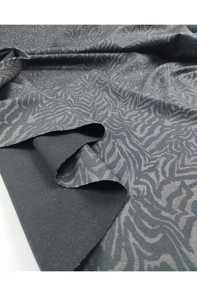 Kumaş Parça Πλεκτό από ατσάλι Interlock σε χρώματα Black Mink (Πλάτος 160 cm x Μήκος 330 cm)
