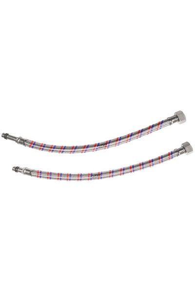 flores Water connection for faucet, stainless steel, 3/8,600 mm, Fi, 2 pcs / set