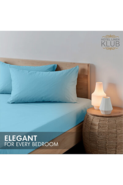 Hotel Linen Klub 3-Piece Microfiber Twin (120x200cm) Plain Fitted Sheet Set