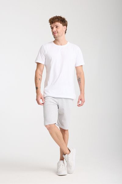 VERSCOVE Men's Double Leg 2-Piece Advantage Set with Side Pockets and Lace-Up Waist Basic Combed Cotton Shorts