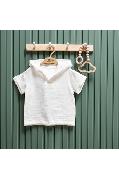 Tiffany Baby Baby Muslin Theme Hooded T-Shirt 26123