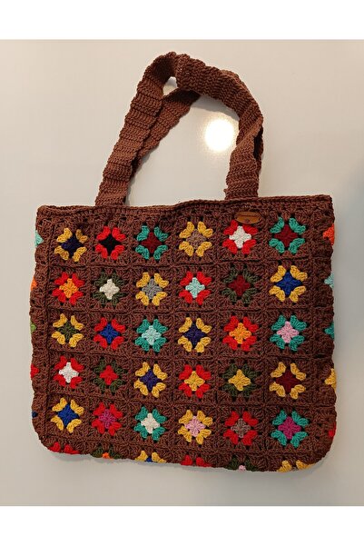 EL YAPIMI El Örgüsü Motifli Çanta