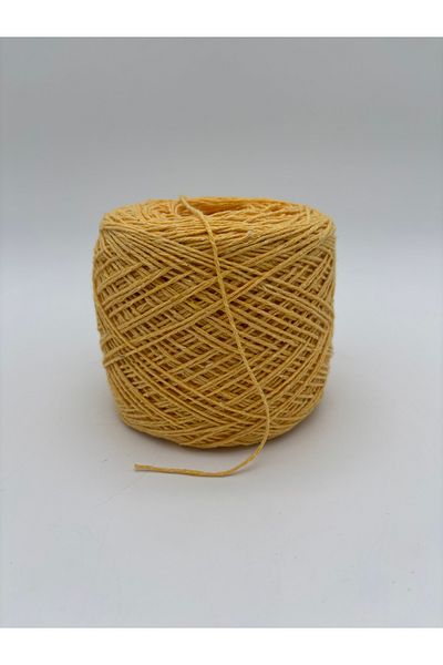 kumasfabrik (200GR) Βαμβακερό νήμα πλεξίματος χειρός/νήμα πλεξίματος/νήμα διάτρησης/νήμα μοτίφ/νήμα Amigurimi-κίτρινο