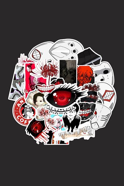 dadi ramba Tokyo Ghoul Sticker Pack -Bullet Journal - Agenda -Laptop Sticker Decal