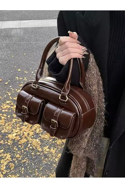 HONEY BAG Miki Double Pocket Useful Women's Hand, Arm and Shoulder Bag