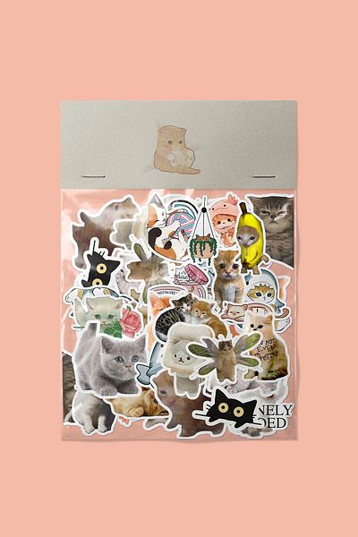 dadi ramba Kitten Cats Sticker Pack -Bullet Journal - Agenda -Laptop Sticker Decal