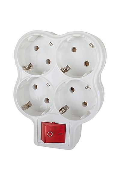 flores Stecher Fetih, 4 posturi Schuko, cu intrerupator