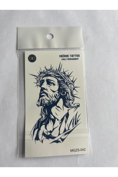 Airbrush Tattoo Dini 4 Adet Minimal 11x8 cm 3 Hafta Kalıcı Yarı Kalıcı Geçici Dövme