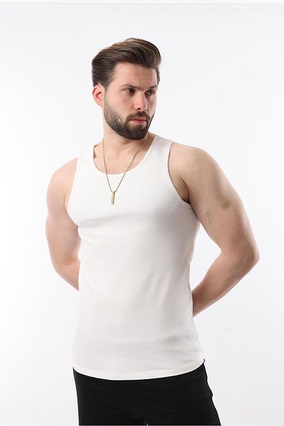 Miron Antacid Gray White Men's Ribbed Triple Pack Cotton Lycra & Undershirt - 2517
