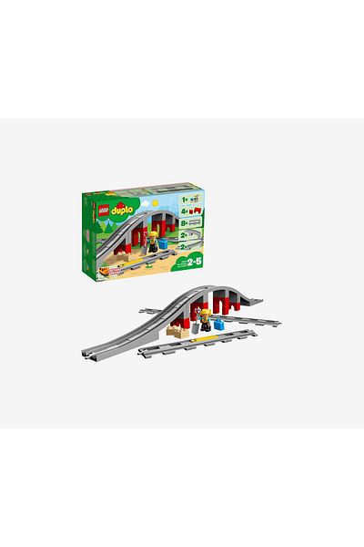 LEGO Duplo Railway Bridge And Rails, Grey Combo