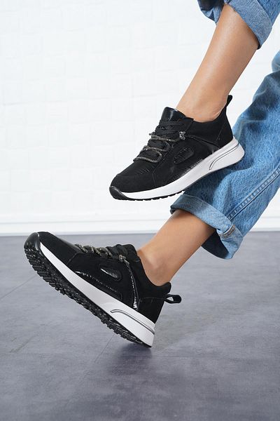 Moda Pie Pantofi sport pentru femei Tromeny Bound Stone Negri