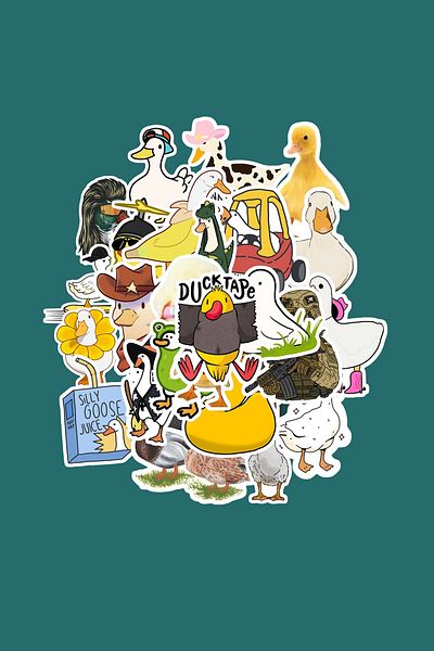 dadi ramba Duck Sticker Pack -Bullet Journal - Agenda -Laptop Sticker Decal