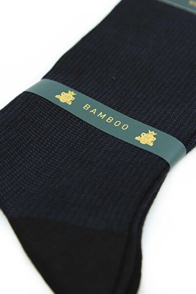La Pescara Black Stripe Pattern 6-Piece Ultra Luxury Bamboo Men's Socks Crp302