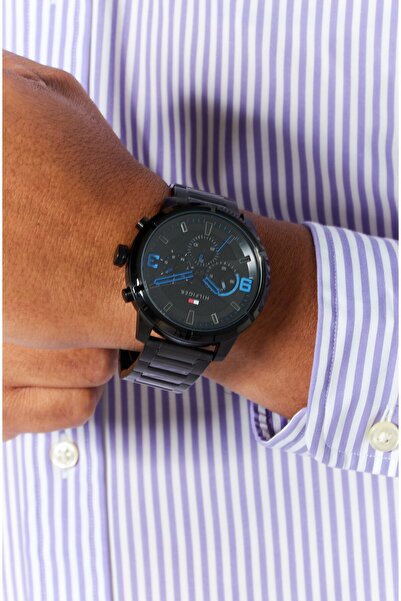 Tommy Hilfiger Men 1792070 Stainless Steel Watch, 50mm, Gunmetal