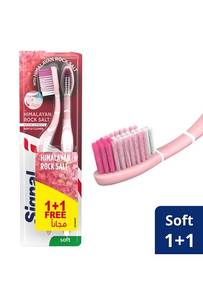 Signal Himalayan Rock Salt Soft Toothbrush 2 pcs