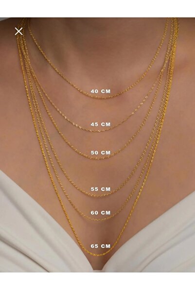 Ersöz Kuyumculuk 14 Ayar Altın Halat Burgu Zincir Kolye