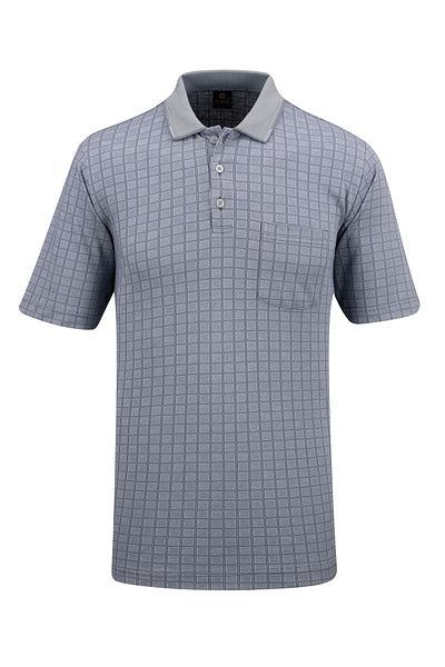 Çizgi Triko Ανδρικό μπλουζάκι Polo Neck Classic Fit με τσέπη - 5117