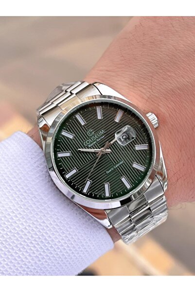 Coliseum Çelik Kordon Takvimli Kadran Kutulu Seri Erkek Kol Saati FT.CLS.E010