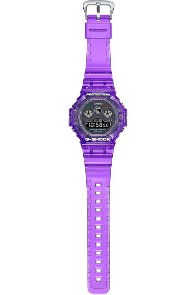 Casio G-Shock Watch - DW-5900JT-6DR Clear Dial, Purple Band