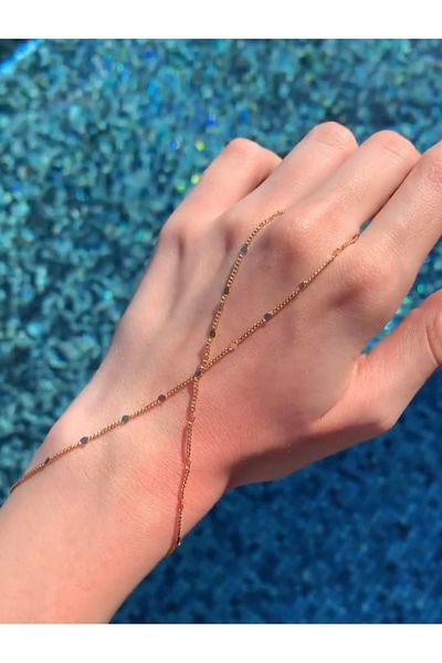 MODA Women's Minimalist Shahmeran Bracelet – Stainless Steel & Stone Detailed