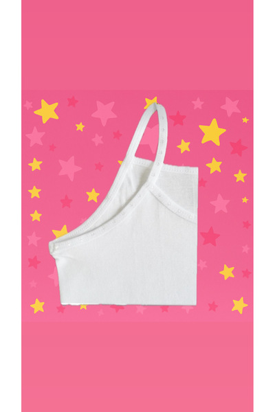 CATEKSSS Κρεμαστό εσώρουχο κοριτσιού με σχοινί Βαμβακερό 6 Πακέτο Λευκό Χρώμα