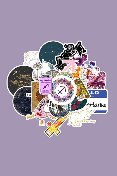dadi ramba Sagittarius Sticker Pack -Bullet Journal - Agenda -Laptop Sticker Decal