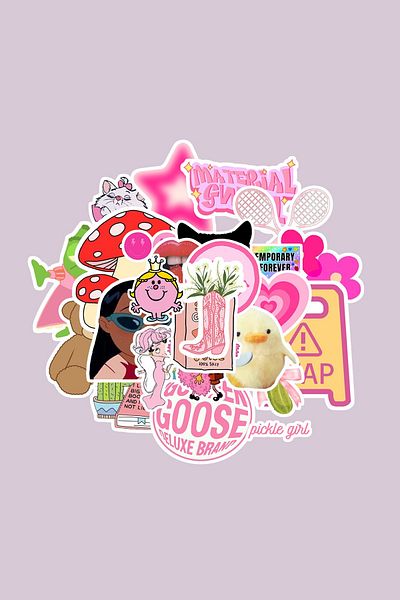 dadi ramba Vrgo Girl Sticker Pack -Bullet Journal - Agenda -Laptop Sticker Decal