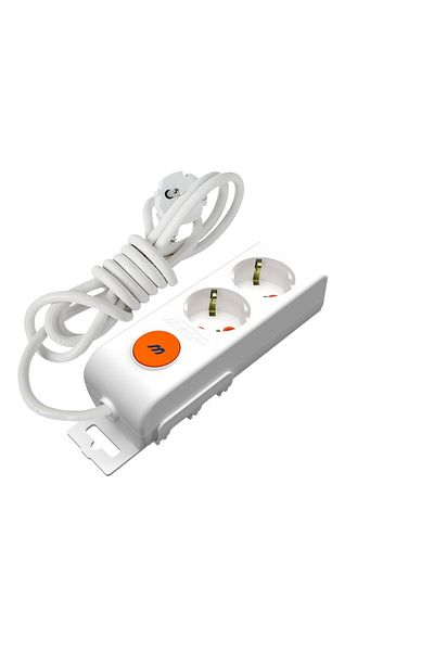 flores Prelungitor Mutlusan, cu intrerupator si led, 3 m, 2 prize